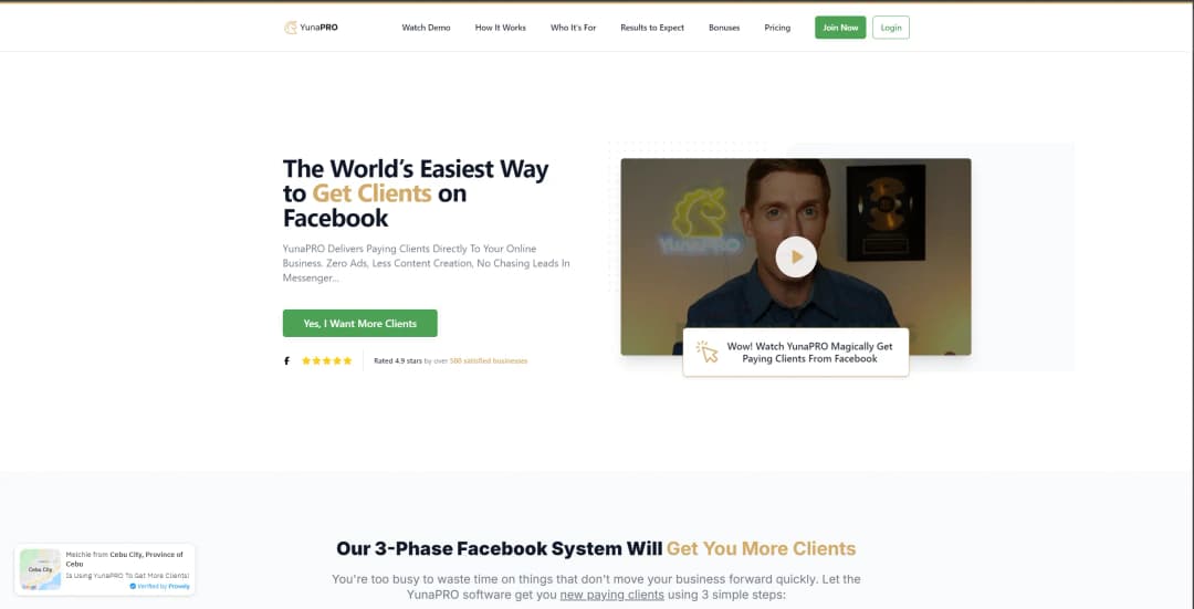 YunaPro Sales Page